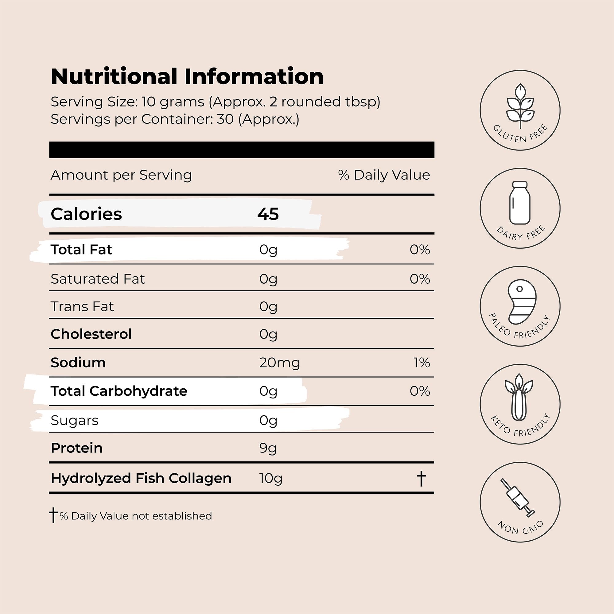 CORREXIKO Premium Marine Collagen Powder - Wild Caught Fish from Canada (Not Farmed)